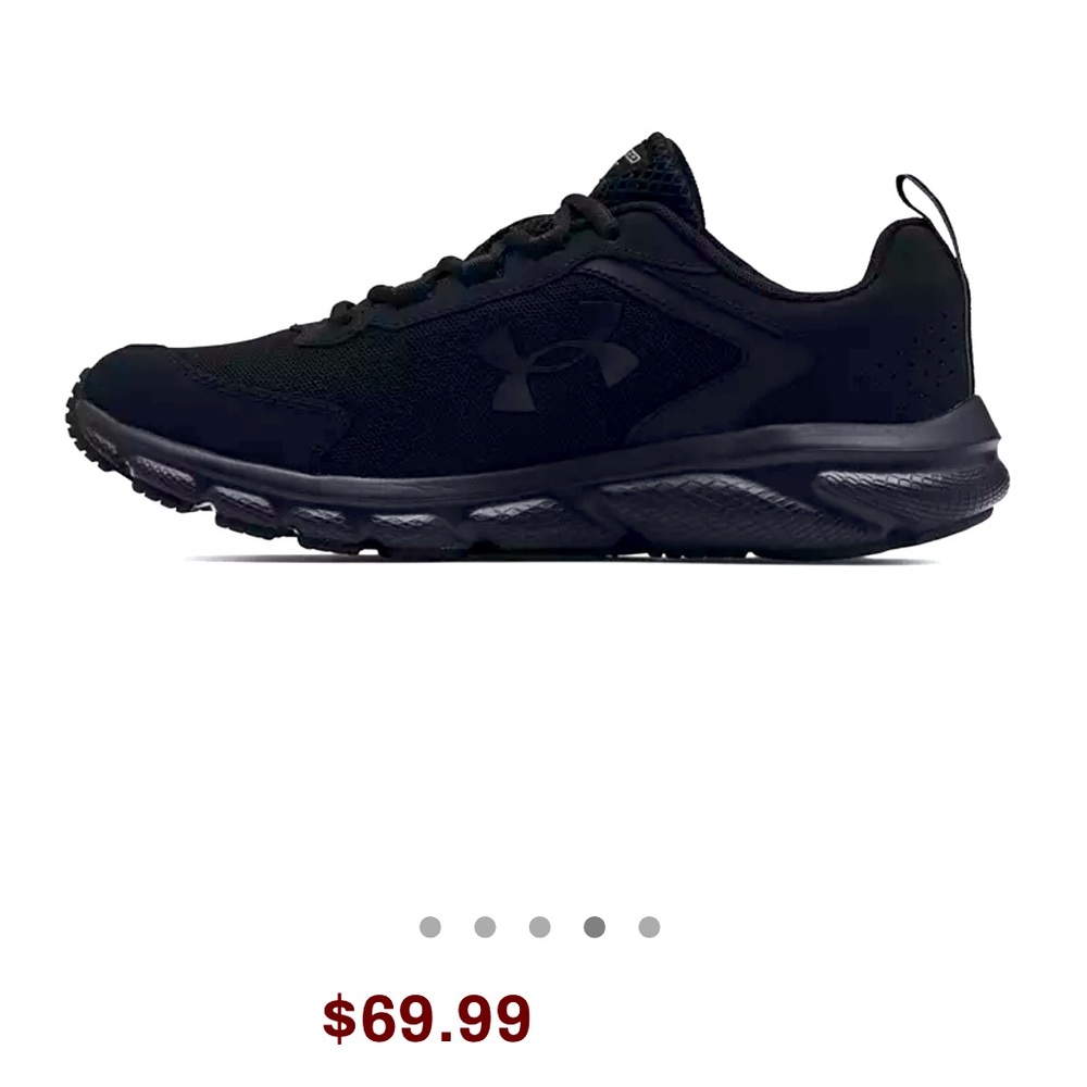 Under Armor- size : 9    Charged Assert 10